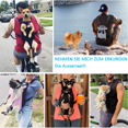 thumbnail image 5 of Bolsa de viaje portátil para mascotas, transpirable y cómoda, especialmente para perros pequeños, medianos, gatos, cachorros M, negro, 5 of 5