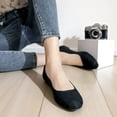 thumbnail image 5 of Women's Wide Width Ballet Flats - Casual Comfortable Round Toe Plus Size Flat Shoes, 5 of 7
