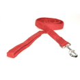 thumbnail image 1 of Dogline Comfort Microfiber Flat Leash for Dogs (W 1" L 4ft), Red, 1 of 5