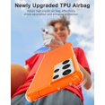 thumbnail image 6 of for Samsung Galaxy S21 Ultra Phone Case Clear, Transparent Thin Slim Flexible TPU Cute Cover Aesthetic Design, Soft Silicone for Women Girl, Non-Yellowing Protective Bumper, Neon Orange, 6 of 14