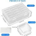 thumbnail image 4 of Caja de Almacenaje, Caja Organizadora Plastico, Transparente Cajitas, Contenedores de Abalorio Mini con Pegatinas para Manualidades y Fabricación de Joyas, 4 of 4