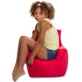thumbnail image 6 of Posh Creations Pasadena Bean Bag Chair, Kids, 1.8 ft, Red, 6 of 6