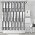 thumbnail image 2 of Quick-Drying Vintage Earthy Boho Shower Curtain 72x84, Durable Polyester with Plastic Hooks, Tribal Pattern for Rustic Bathroom Style, 2 of 5