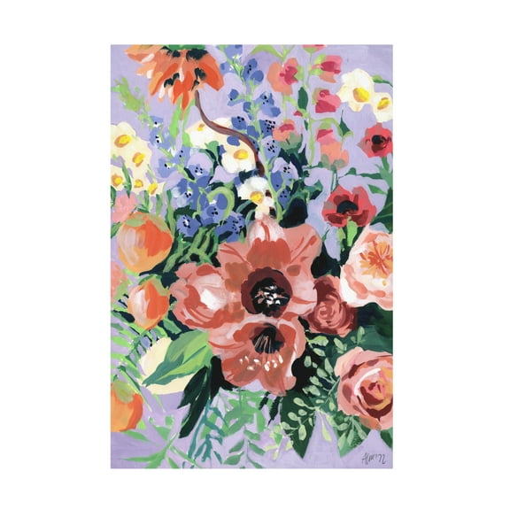 Trademark Fine Art Ania Zwara  Tropical Bouqet Canvas Wall Art