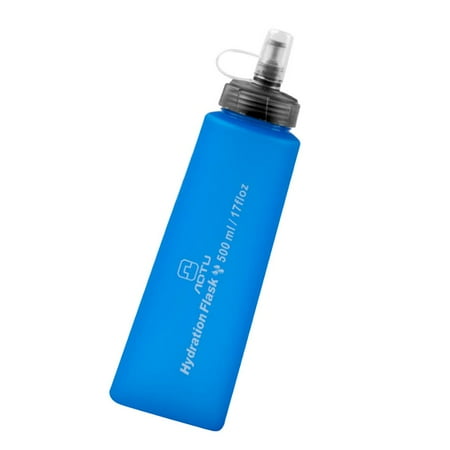 

Fovolat Sports Bottle 500ml Collapsible Soft Water Bottle Nozzle Design Folding Flask Water Flasks Ideal for Running Hiking Cycling Climbing like-minded