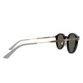 thumbnail image 4 of Montblanc MB0362S-001 Black & Gold Round Sunglasses Art Deco Style for mens, 4 of 5