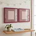 thumbnail image 2 of Urban Shop 12 x 12 Pink Wood Picture Frames, 2-Pack, Displays 6 x 8 Photo with Mat, 2 of 10