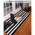 thumbnail image 3 of Hello Basketball Front Door Mat Watercolor Black White Strips Sport Welcome Doormat Indoor Outdoor Entrance Floor Mat Non-Slip Washable Runner Rug for Front Porch Decor 20x63 Inch, 3 of 6