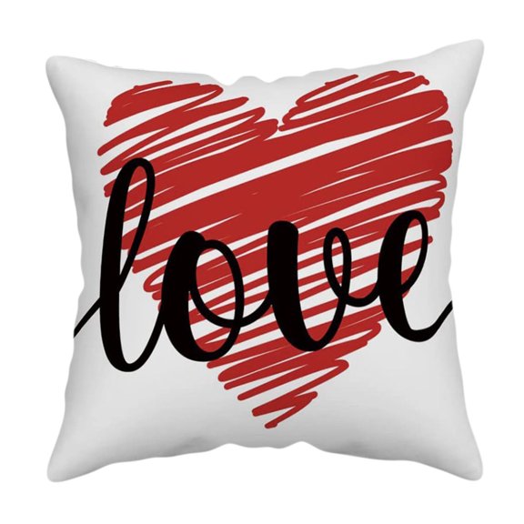 Hwkond Couch Throw Pillows Valentine's Day Linen Pillowcase Home Sofa Cushion Pillowcase,MulticolorB