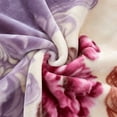 thumbnail image 3 of Couverture en Molleton Douce et Chaude Taille Grand Réversible Épaisse Vison 75 x 87 Pouces, 5lbs, 3 of 5