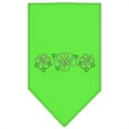 thumbnail image 1 of Tropical Flower Rhinestone Bandana Lime Green Large, 1 of 1