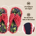 thumbnail image 4 of LazyOne Flip-Flop Spa Slippers for Women, Female Fuzzy House Slippers, Stuck in Bed, 4 of 6