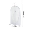 thumbnail image 3 of Clear Garment Bags for Hanging Clothes with Full Zipper, Transparent Suit Cover for Closet Wardrobe Storage, Dustproof Clothing Protector for Coats Jackets Dresses, 3 of 7