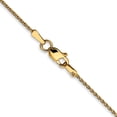 thumbnail image 3 of 14K Yellow Gold Spiga Wheat Chain Necklace 18 inch 1 mm Diamond-cut Parisian with Lobster Clasp, 3 of 4