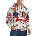 thumbnail image 2 of Wukai Colorful Mushrooms (2) Print Men Hoodies Fleece Sweatshirts Long Sleeve Sweaters Pullover Fall Outfits Winter Clothes-Medium, 2 of 7