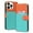 Skyblue, variant on ELEHOLD Flip Wallet Case for iPhone 13 Pro, Cute Pattern PU Leather Case with Magnetic Clasp Credit Card Slot Stand Lanyard Shockproof Full Body Protection Cover, D