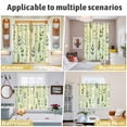 thumbnail image 5 of Sage Green Leaves Kitchen Curtains Window Panels, Summer Botanical Farmhouse Leaf Insulated Window Treatment Curtain, Grommet Curtains for Bedroom/Living Room/Bathroom, 2 Piece 52"Wx84"L, 5 of 8