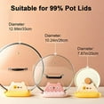thumbnail image 2 of AAOMASSR Spoon Rest with Lid Holder, 2 PCS Spoon and Lid Rest, Cute Cartoon Bear Spoon Rest for Stove Top, Plastic Pot Lid Holder, 2 of 5