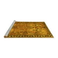 thumbnail image 2 of Ahgly Company Machine Washable Indoor Round Persian Yellow Traditional Area Rugs, 3' Round, 2 of 4