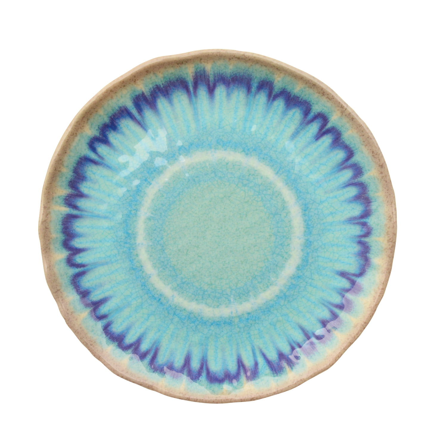 222 Fifth PTS America Sea Splash 12-Piece Melamine Dinnerware Set