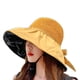 thumbnail image 1 of Sombreros de malla para el sol para mujer, ligeros, plegables, para playa, con ala ancha, sombrero de pescador, 1 of 5