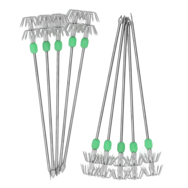 Leurres Peche En Mer Calmar Glow 10pcs Lot De 10 Leurres De Pêche En Mer - Hameçons à Calmar Lumineux Pour Poulpe Et Encornet - Neuf Pêche Nocturne Leurre
