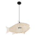 thumbnail image 1 of Fish Shaped Lantern Hand Woven Rattan Pendant Light Rustic with Adjustable Cord StyleA, 1 of 8