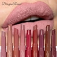 thumbnail image 2 of 12 Color Matte Lipstick Nude Pink Matte Solid Lip Gloss Long Lasting Velve Red Tinted Balm 24 Hours Waterproof Makeup LipSticks, 2 of 5