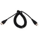 thumbnail image 5 of Enchufe A Enchufe Cable De Elástico Para Cámara Réflex Negra, 5 of 7