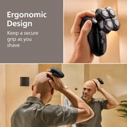 Philips Norelco Head Shaver Pro 5000 Series, Skull Shaver For Men and Women, 360° Flexing Head & Comfortcut Blades, Gentle On Skin, HS5980/40