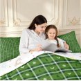thumbnail image 4 of Manfei Modern Checkered Full Size Comforter Sets,Festive Christmas Bedding Comforter Set,Green White,Christmas Reversible,3pcs,1 Comforter and 2 Pillowcases,3pcs,1 Comforter and 2 Pillowcases, 4 of 7