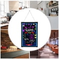 thumbnail image 4 of Illuminated LED Message Writing Board, 24"X 32" Erasable Neon Effect Menu Sign Board with 8 Fluorescent Makers, Flashing Modes, Remote Control Message Board, 4 of 9