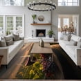 thumbnail image 3 of 6'x9' Area Rugs, Country Indoor Outdoor Area Rug for Living Room Bedroom, Grapes Casks Wine Farmhouse Washable Bathroom Rugs Kitchen Floor Carpet Mats Home Decor Aesthetic, 3 of 8