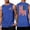 #01 Blue, variant on 4th Of July Tank Tops for Men Crew Neck Sleeveless Stars and Stripes Print Casual Celebration Tunics Lightweight Summer Daily Tops ,M,#01 Black