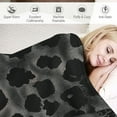 thumbnail image 3 of Orinice Throw Blanket 50"x60" Flannel Plush Blanket for Bed Couch Sofa Chair Aesthetic Cute Soft Warm for Girls Women Leopard Cheetah Cow Tiger-Black Leopard 50x60in, 3 of 6