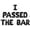 Black, variant on Letter Balloons - I PASSED THE BAR 16" Inch Alphabet Letters Foil Mylar Balloon Bar Admission Examination Passer Party Banner (Red)