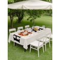 thumbnail image 3 of Outdoor Tablecloth with Umbrella Hole and Zipper, Fall Thanksgiving Rectangle Table Cloth 54x80 Inch Waterproof Tablecloth, Retro Autumn Pumpkin Maple Leaf Picnic Table Cover for Patio Camping, 3 of 7