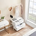 thumbnail image 4 of GloryStar Multi-Purpose 4-Drawer Storage Dresser, Sturdy Metal Frame with Wooden Top, Hanging Rod, and Side Hooks, 4 of 8