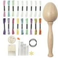 thumbnail image 1 of Darning Egg Darning Needle Accessories Portable Sewing Crafts Wooden Darning, 1 of 9