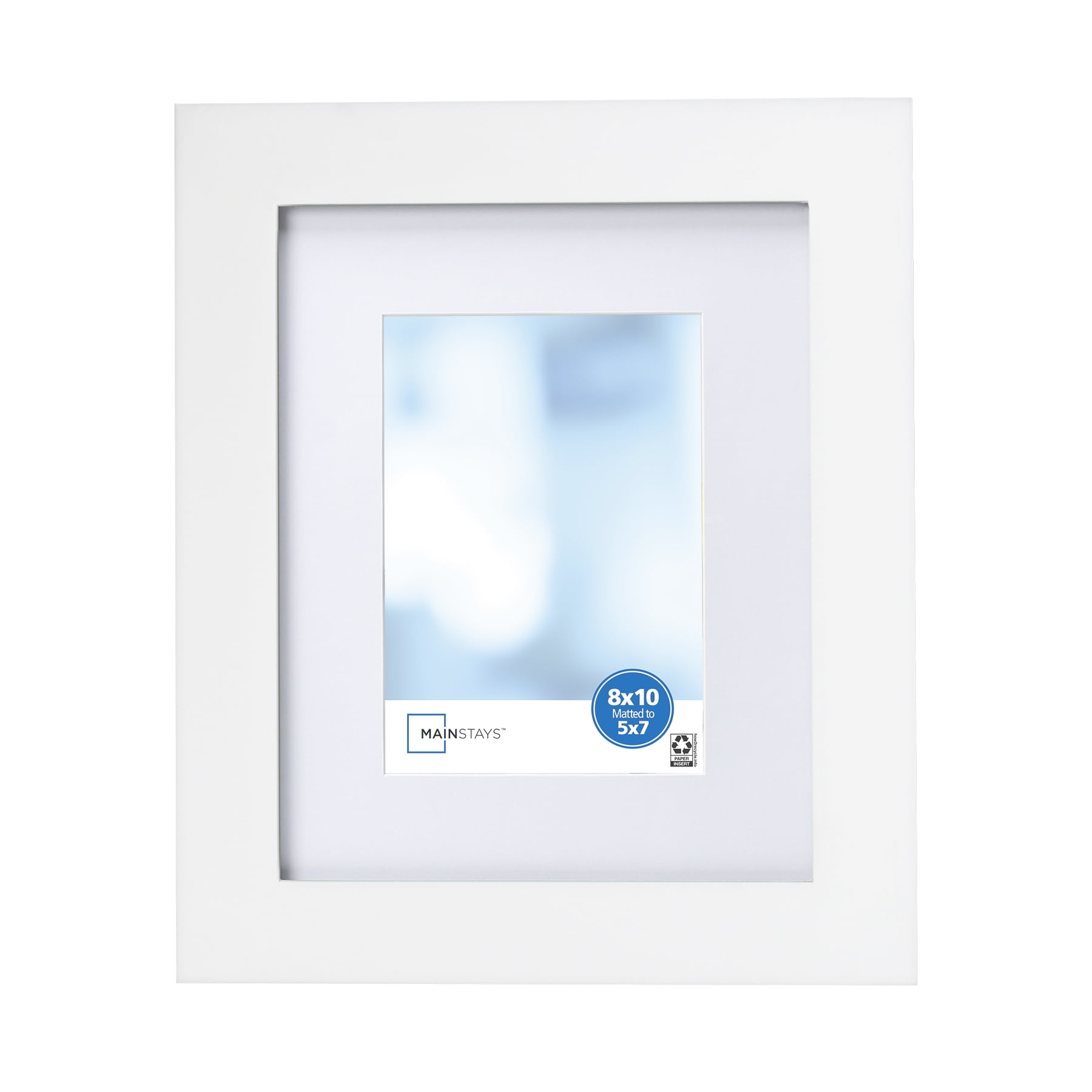 5x7 or 8x10 Simple White Frame ADD ON