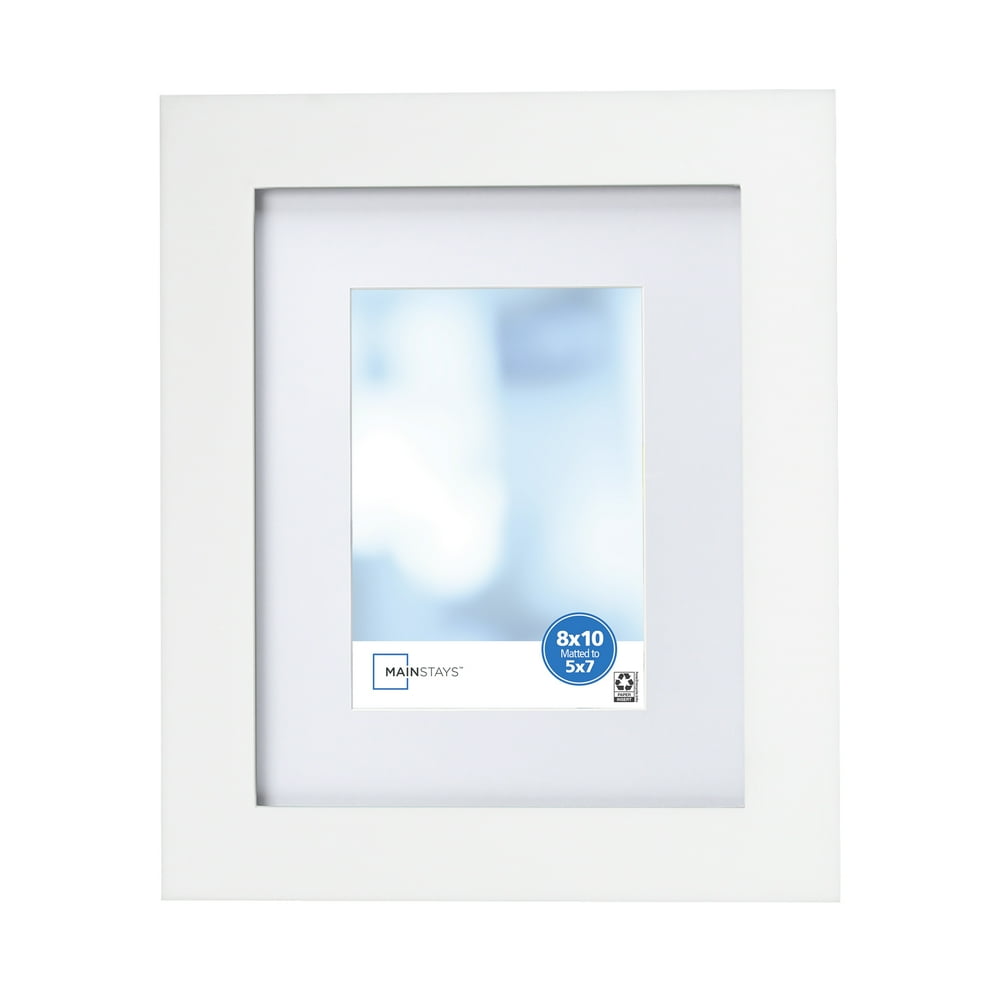 Mainstays Flatwide 8x10 Matted To 5x7 Flat Wide White