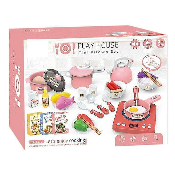 Kids Kitchen Playset Pretend Play Simulation Miniature Kitchen Toys, 1