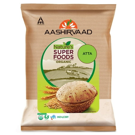 Aashirvaad Organic Atta 1 kg 100% Organic Whole Wheat Atta