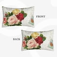 thumbnail image 2 of Uemuo Vintage Bike Flower Butterfly Print Throw Pillow Case – Cozy & Soft Cushion Cover, Hypoallergenic Pillow Case for Sleeping, Perfect for Women with Envelope Closure-20"x30", 2 of 6