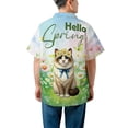 thumbnail image 5 of Siamese Hello Spring Time Flower Floral Nature Hawaiian Shirt Breathable Summer Unisex Merch Cat Lover Kitten Owner Gifts - 02031, 5 of 6