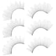 thumbnail image 2 of 3 Pairs Fake Eyelash Artificial Lashes Makeup Fake Lashes White Lash Makeup Eyelashes, 2 of 4