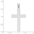 thumbnail image 2 of FJC Finejewelers 14 kt White Gold Polished Cross Charm 46 mm x 24 mm, 2 of 5