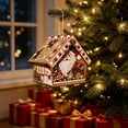 thumbnail image 2 of DIY Christmas Candy House Ornaments Gingerbread House Kit Tabletop Decor Holiday Art Craft Gift for Adults, 2 of 9