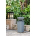 thumbnail image 4 of 35.5" Polyresin Gray Bowl Water Fountain, Outdoor Bird Feeder /Bath Fountains, Relaxing Water Feature for Garden Lawn Backyard Porch, 4 of 7
