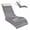 Grey, variant on FOOWIN HDPE Pool Lounge Chairs Set of 2, Adjustable Backrest Outdoor Pool Chairs with Headrest, All-Weather Poolside Reclining Chairs, White